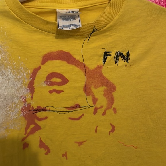 Size small upcycled Tennessee River Marilyn Monroe vintage art t-shirt - Picture 3 of 4